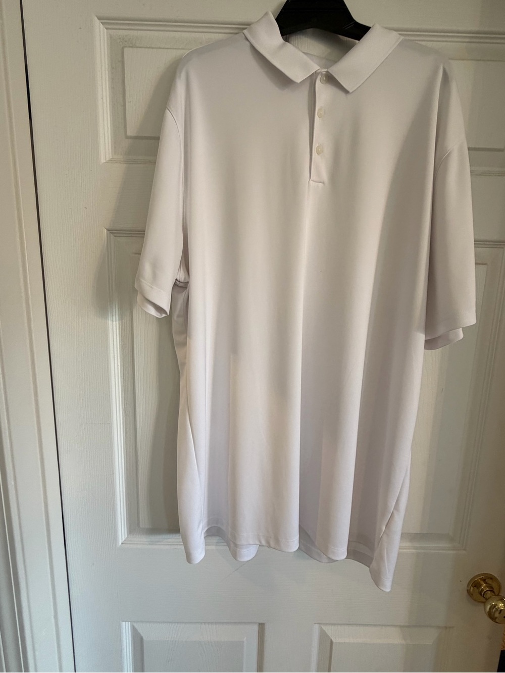 Nike Golf Men’s XXL White Dri-FIT Standard Fit Polo Shirt Performance Swoosh